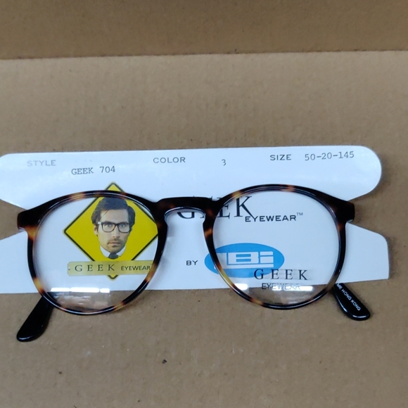 Unisex Geek Eyewear Frame 50-20-145 Tortoise - Picture 2 of 3